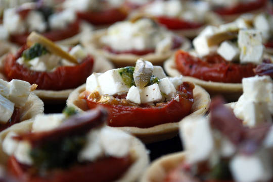 Feta, Olive & Roast Roma Tarts