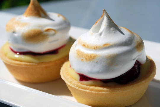 Rhubarb and Meringue Tart