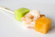 Prawn & Melon Skewers